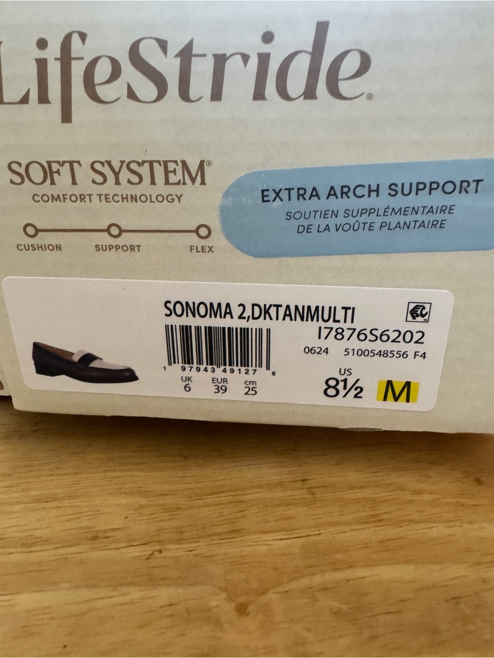 Life Stride Sonoma women's Loafers in Brown, Black & Cream Sz 8.5 - Picture 8 of 8